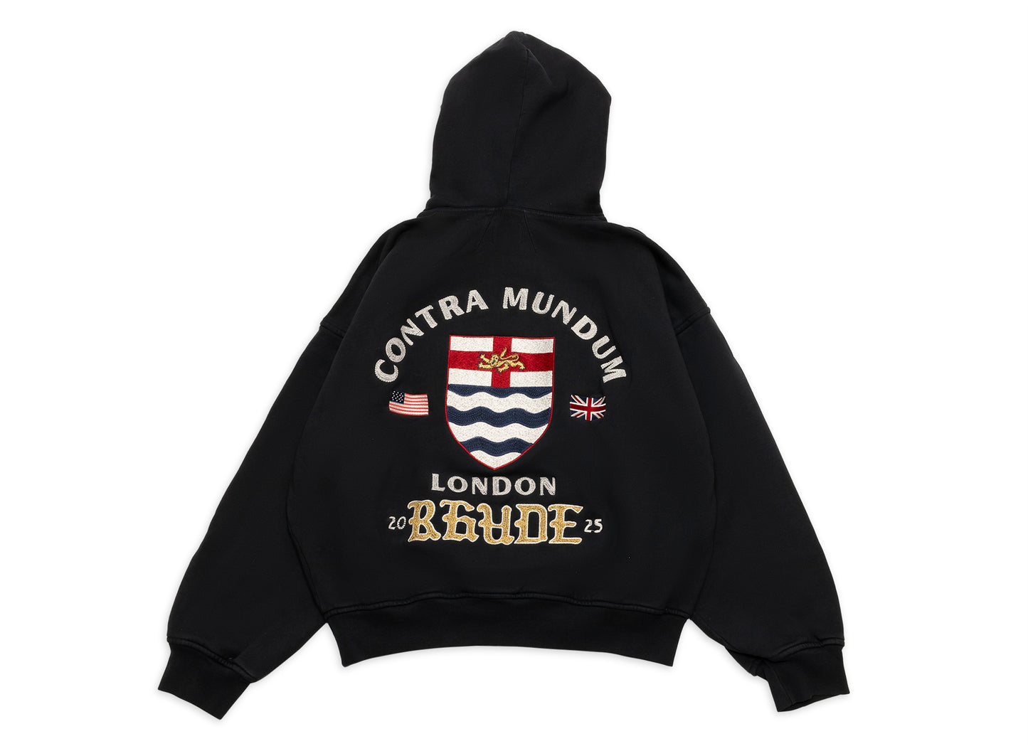 Rhude London Hound Hoodie in Vintage Black - view 2