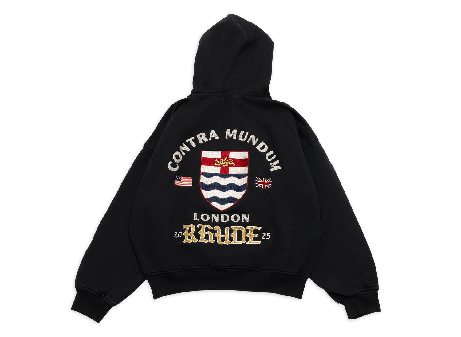 Rhude London Hound Hoodie in Vintage Black - view 2