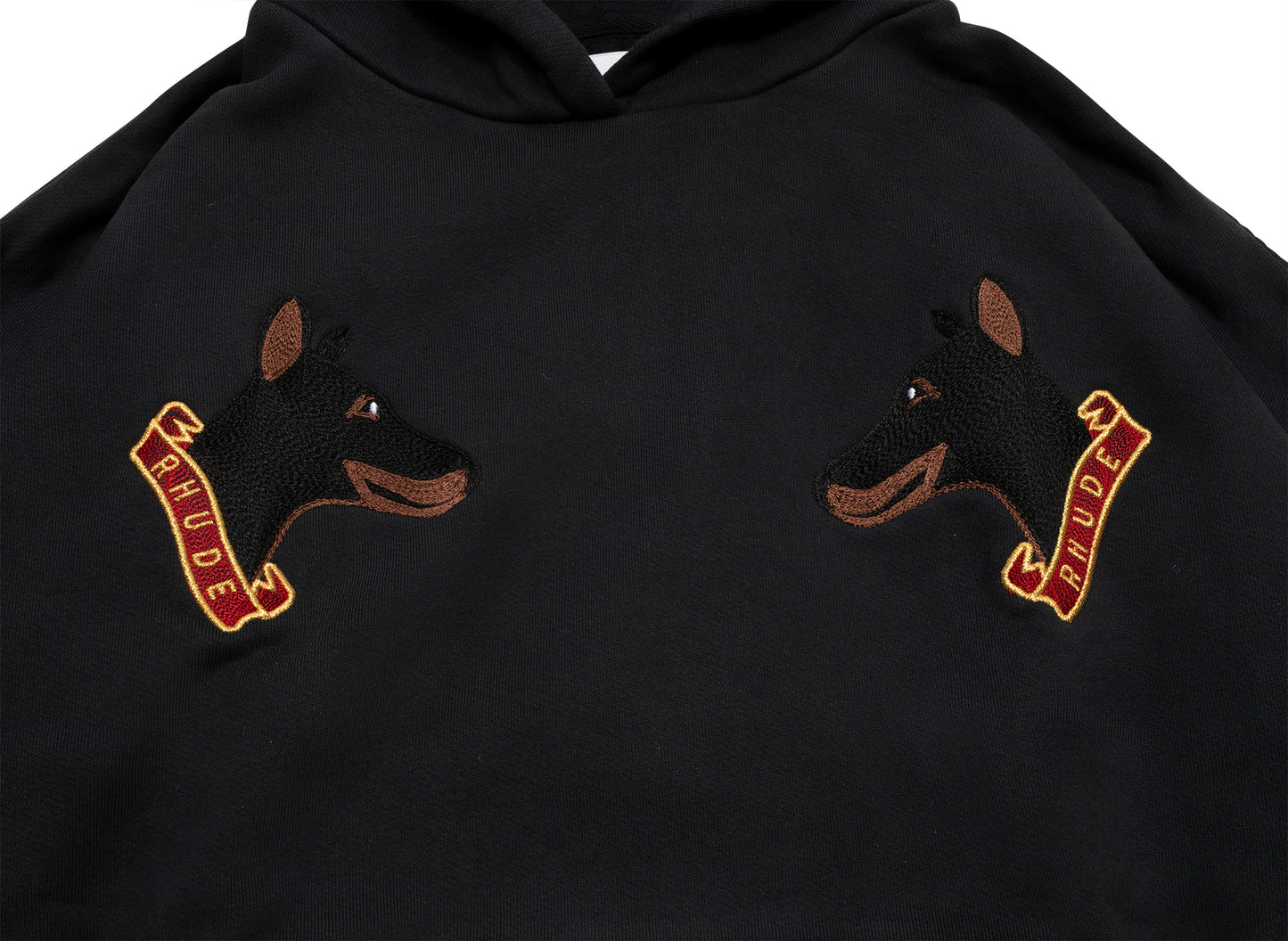 Rhude London Hound Hoodie in Vintage Black - view 3
