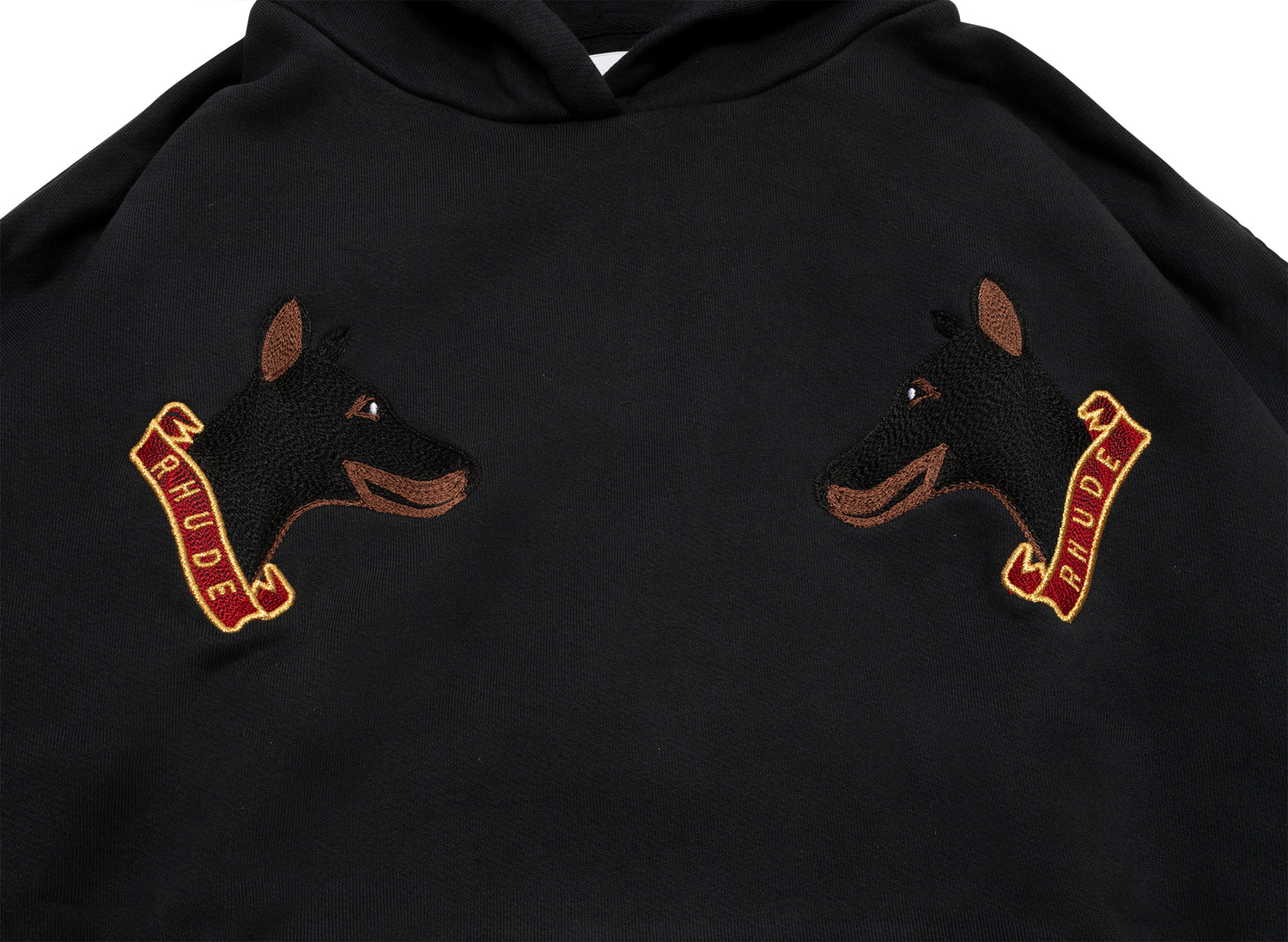 Rhude London Hound Hoodie in Vintage Black - view 3