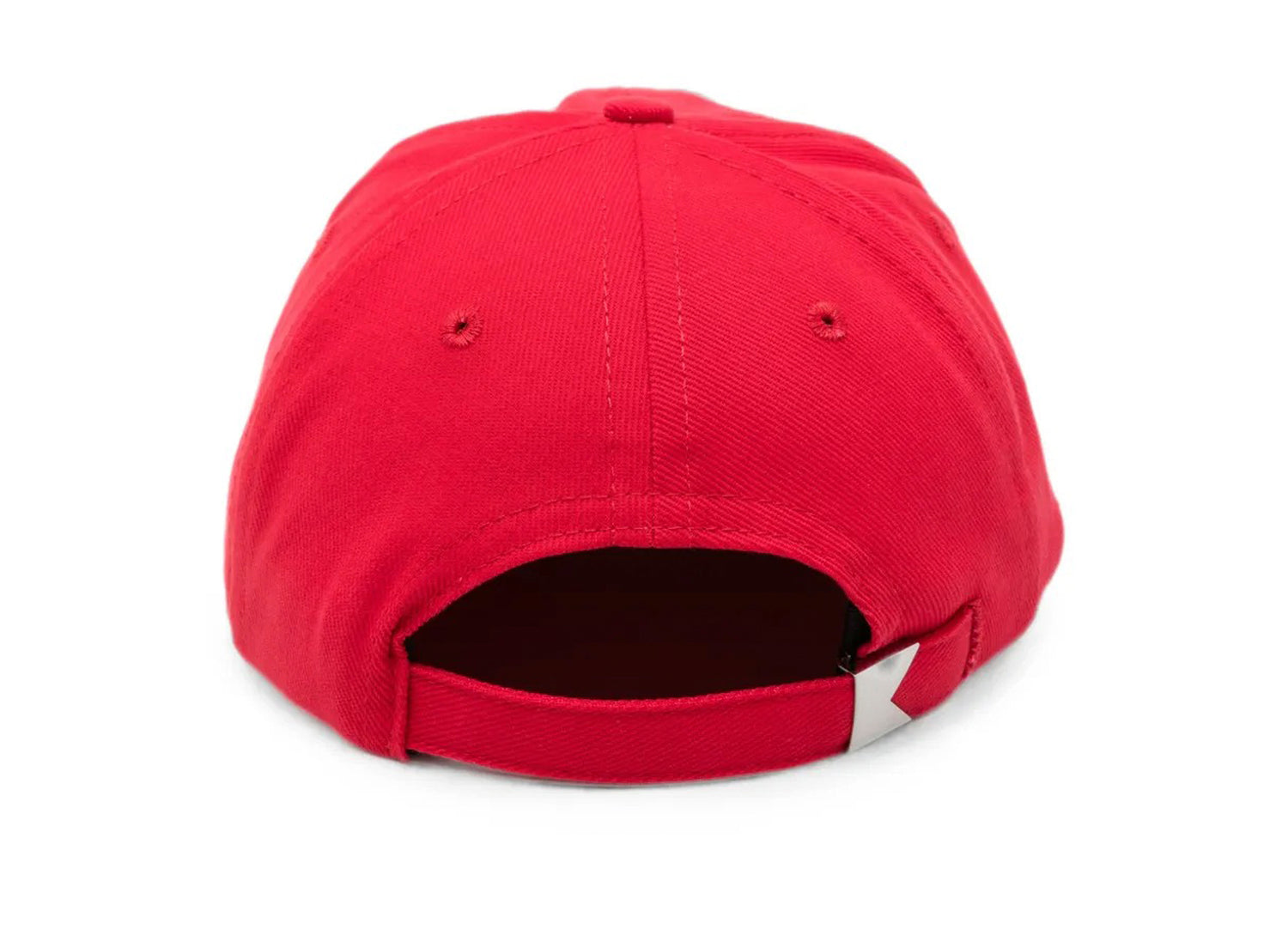 Rhude Moonlight Dual Stripe Curved Brim Hat in Red / White — view 3