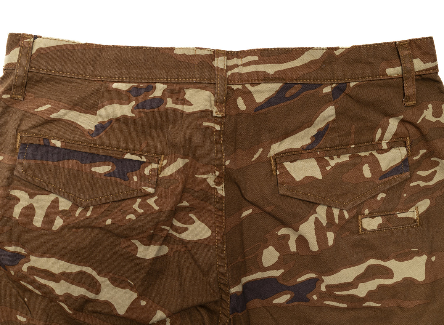 Rhude Tiger Camo Cargo Pants in Brown - view 2