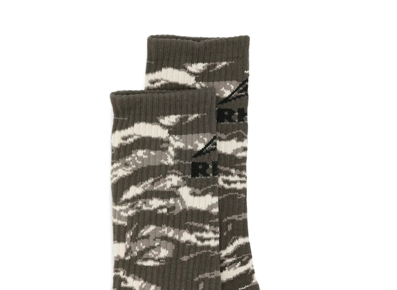 Rhude Tiger Camo Footy Sock in Camo / Black — view 2