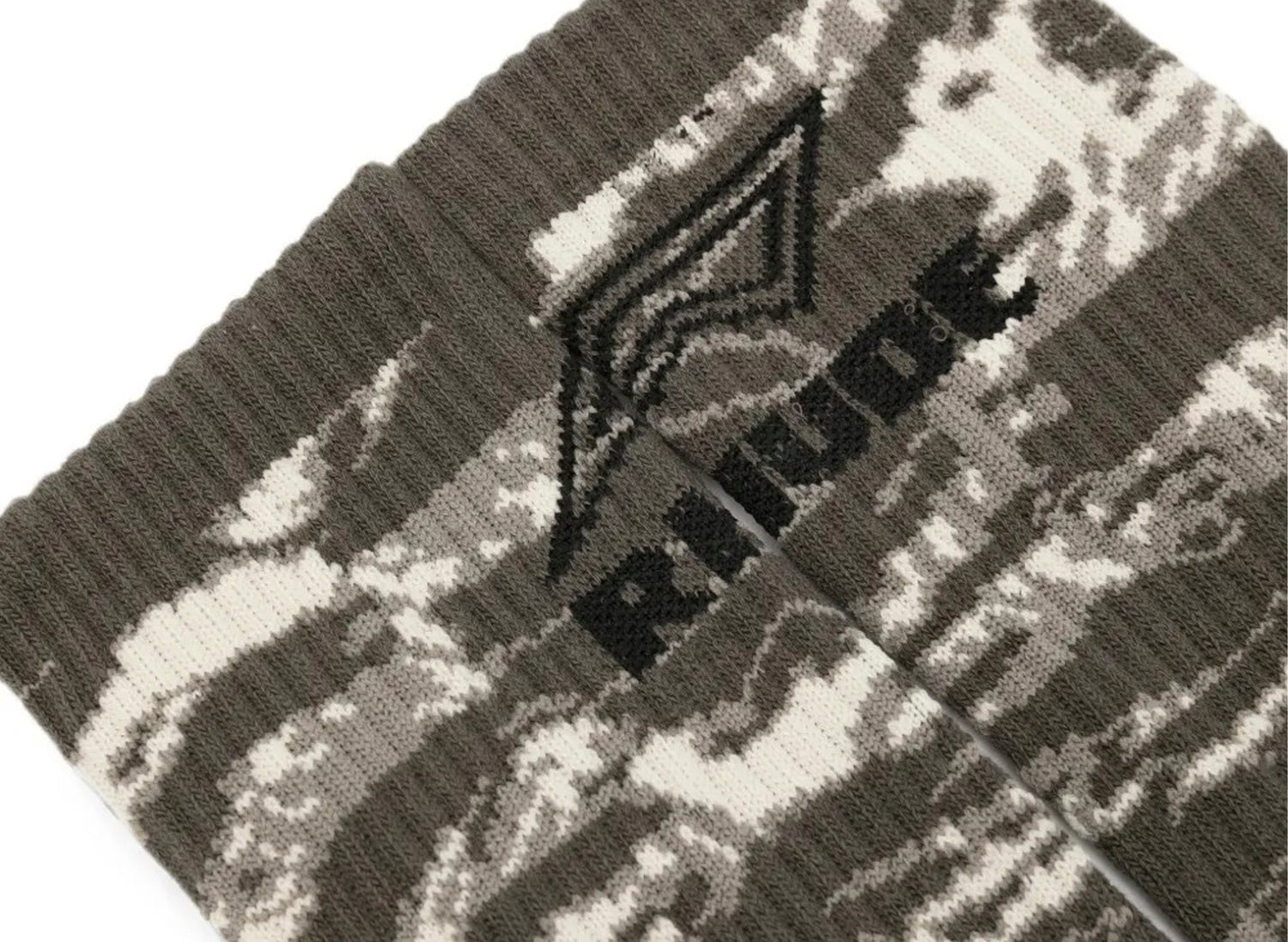 Rhude Tiger Camo Footy Sock in Camo / Black — view 3