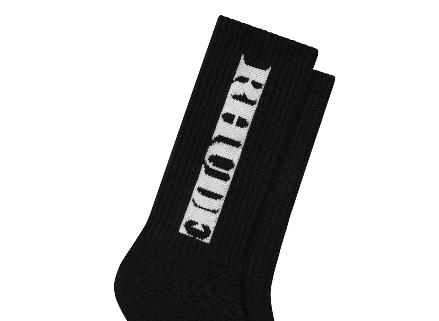 Rhude Tripoli Racing Logo Sock in Black / White — view 2