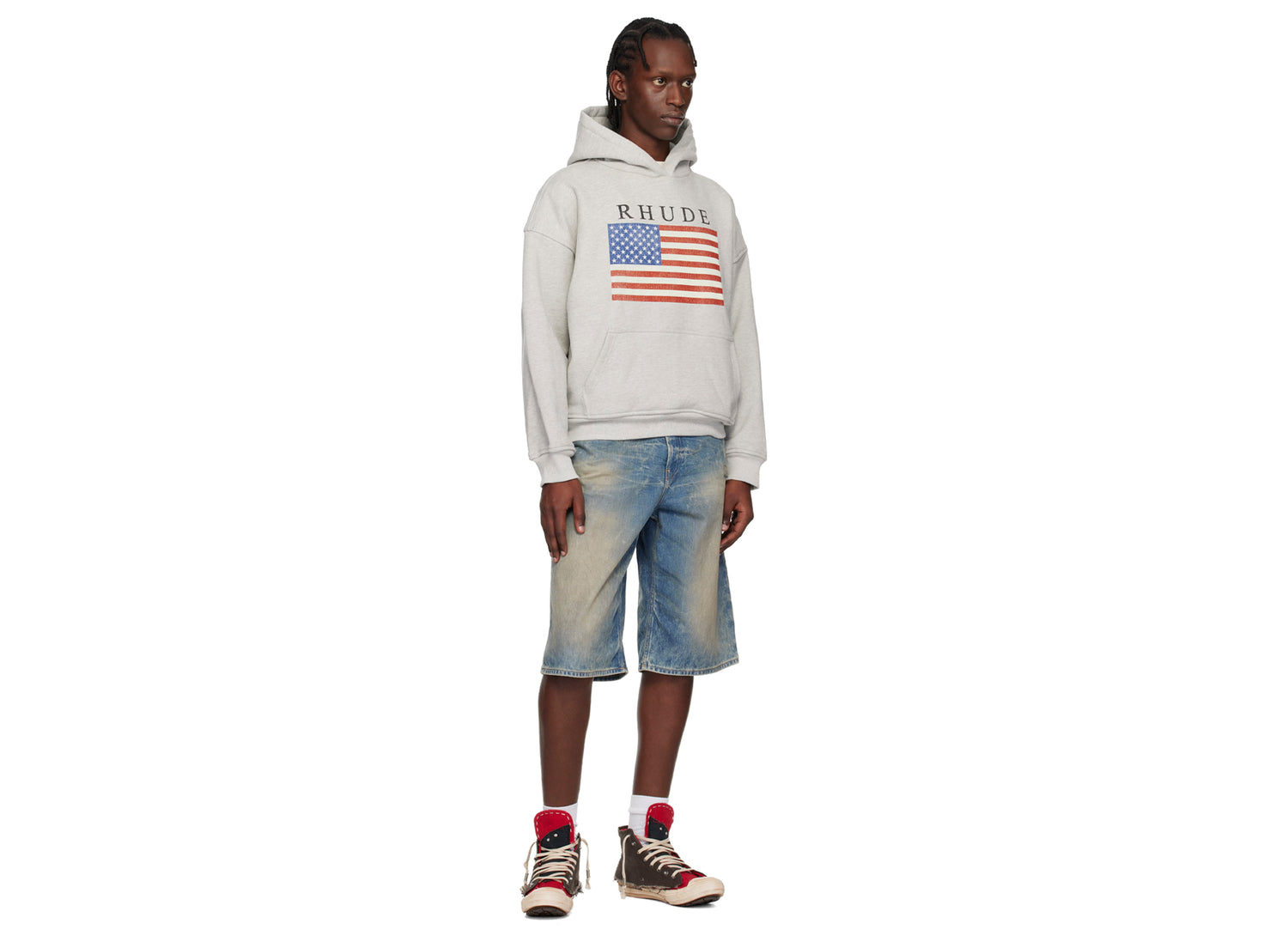 Rhude USA Flag Hoodie — view 2