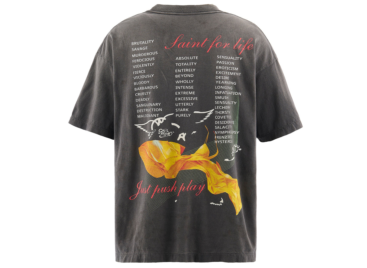 Saint Michael 'Aerosmith' SS T-Shirt in Black — view 2