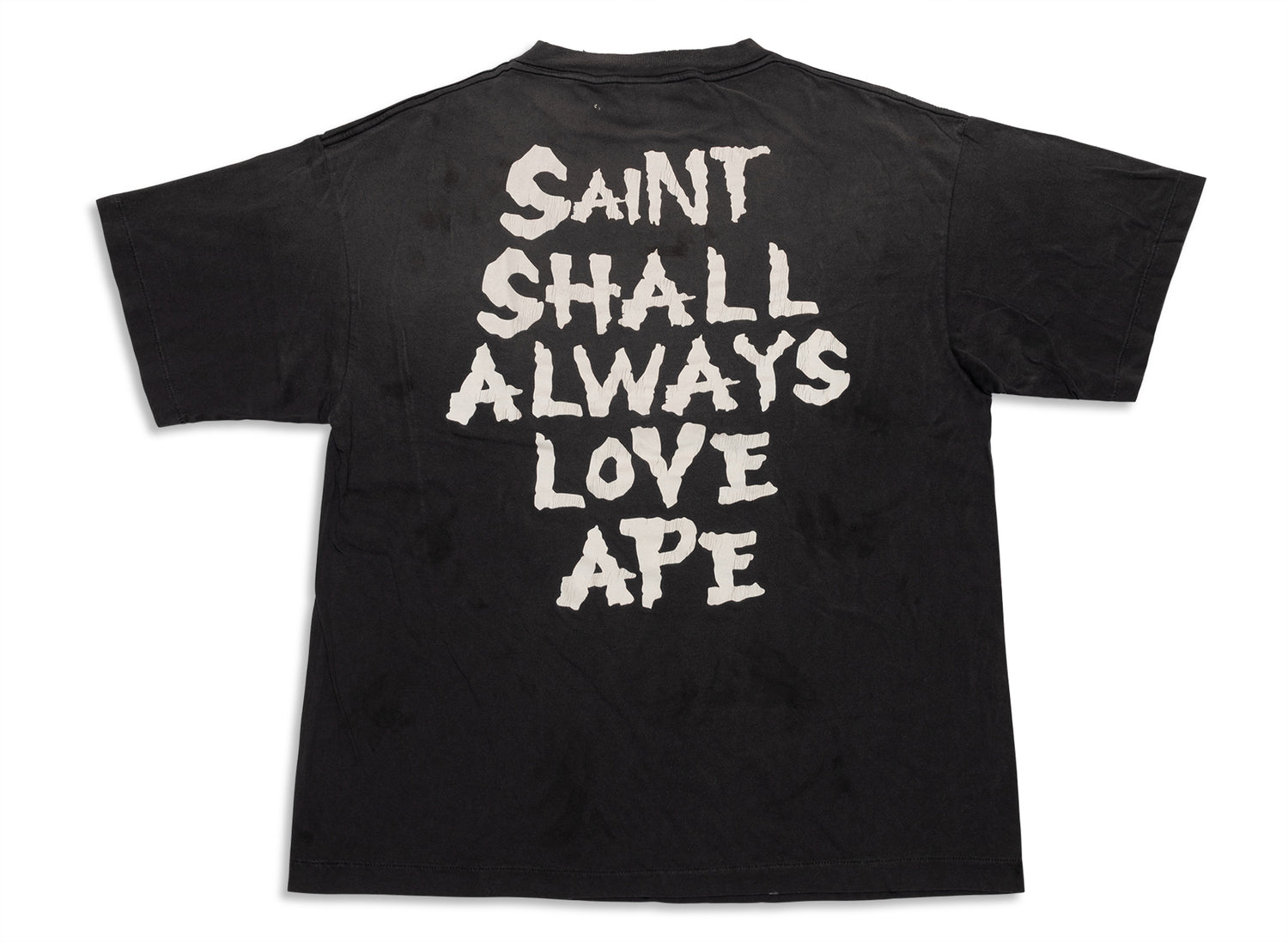 Saint Michael BAPE Tee Always Love in Black — view 2