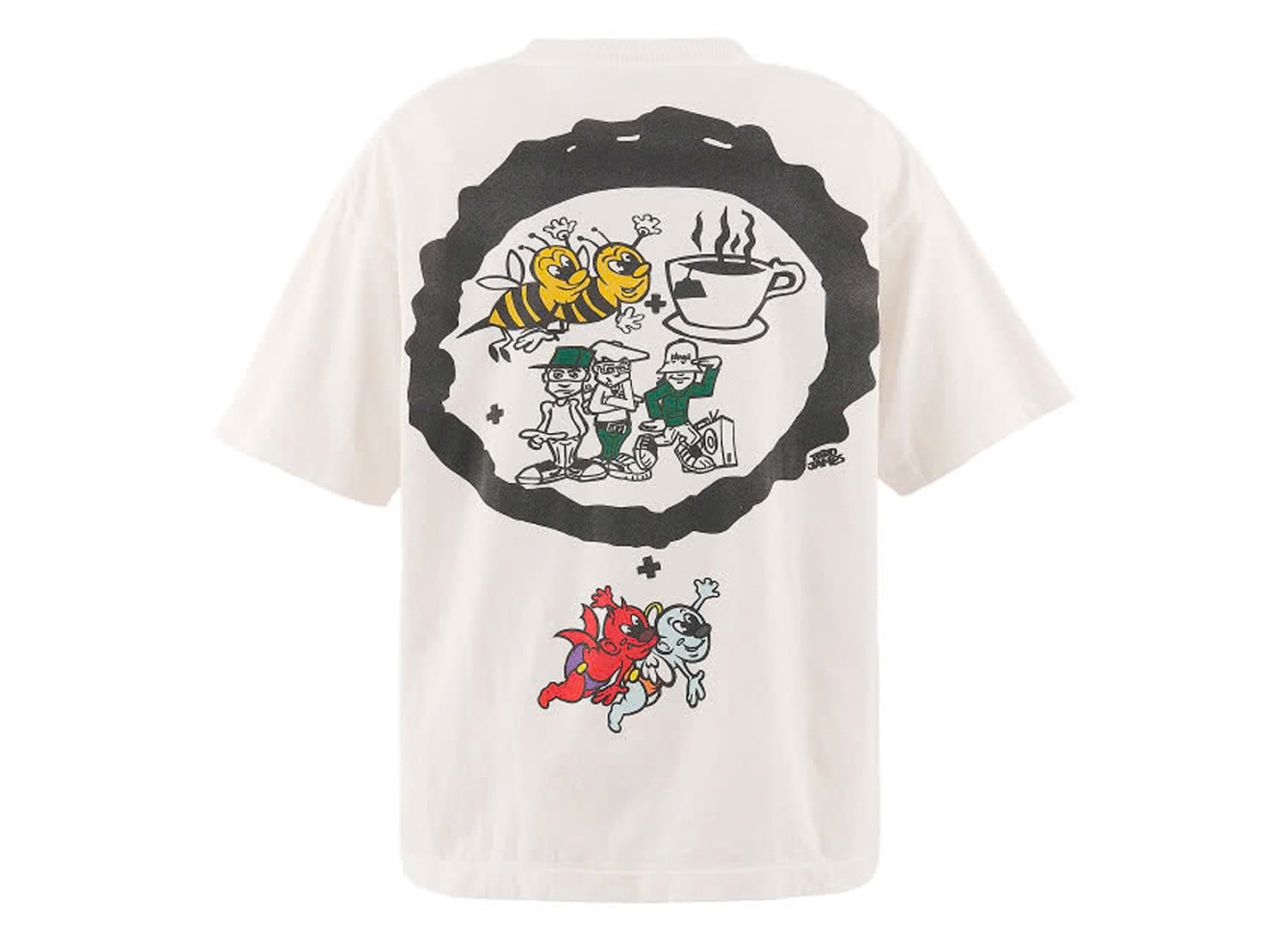 Saint Michael Beastie Boys SS T-Shirt in White — view 2
