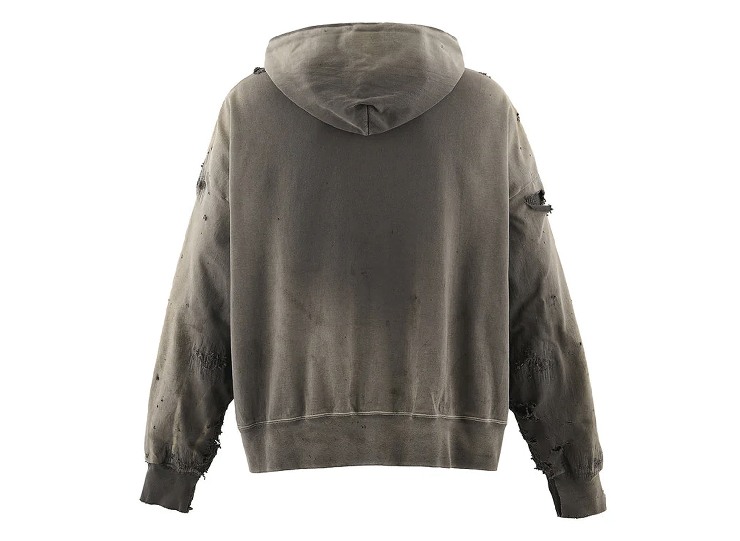 Saint Michael Double Face Zip Hoodie in Charcoal — view 2