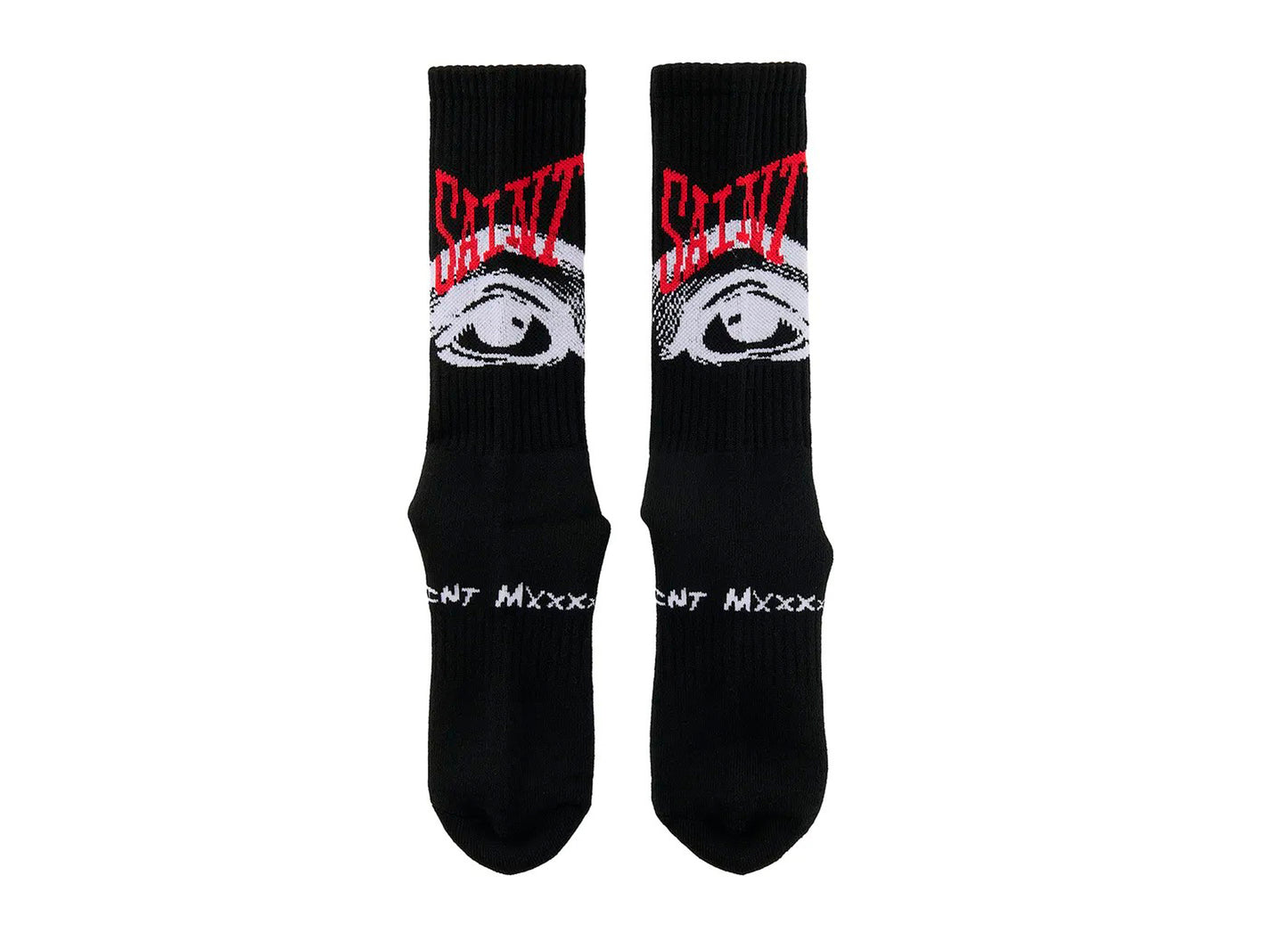 Saint Michael 'Eye' Socks in Black