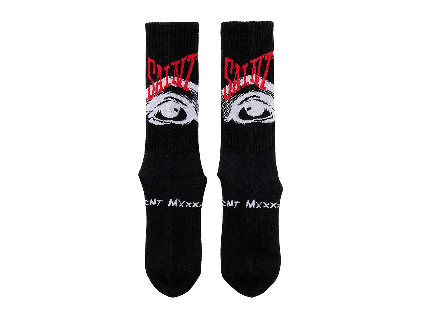 Saint Michael 'Eye' Socks in Black