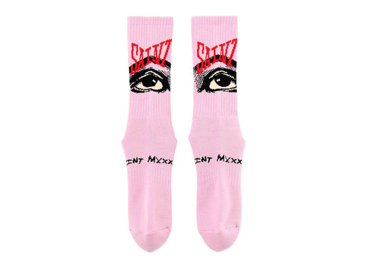 Saint Michael 'Eye' Socks in Lavender