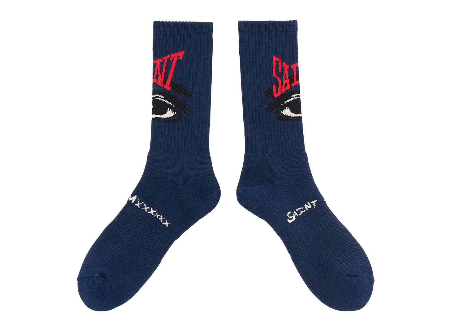 Saint Michael 'Eye' Socks in Navy — view 2