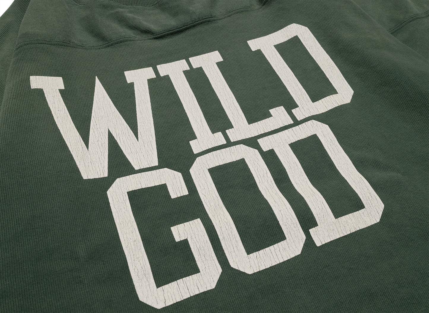 Saint Michael Football Sweat Wild God Tee in Green — view 4