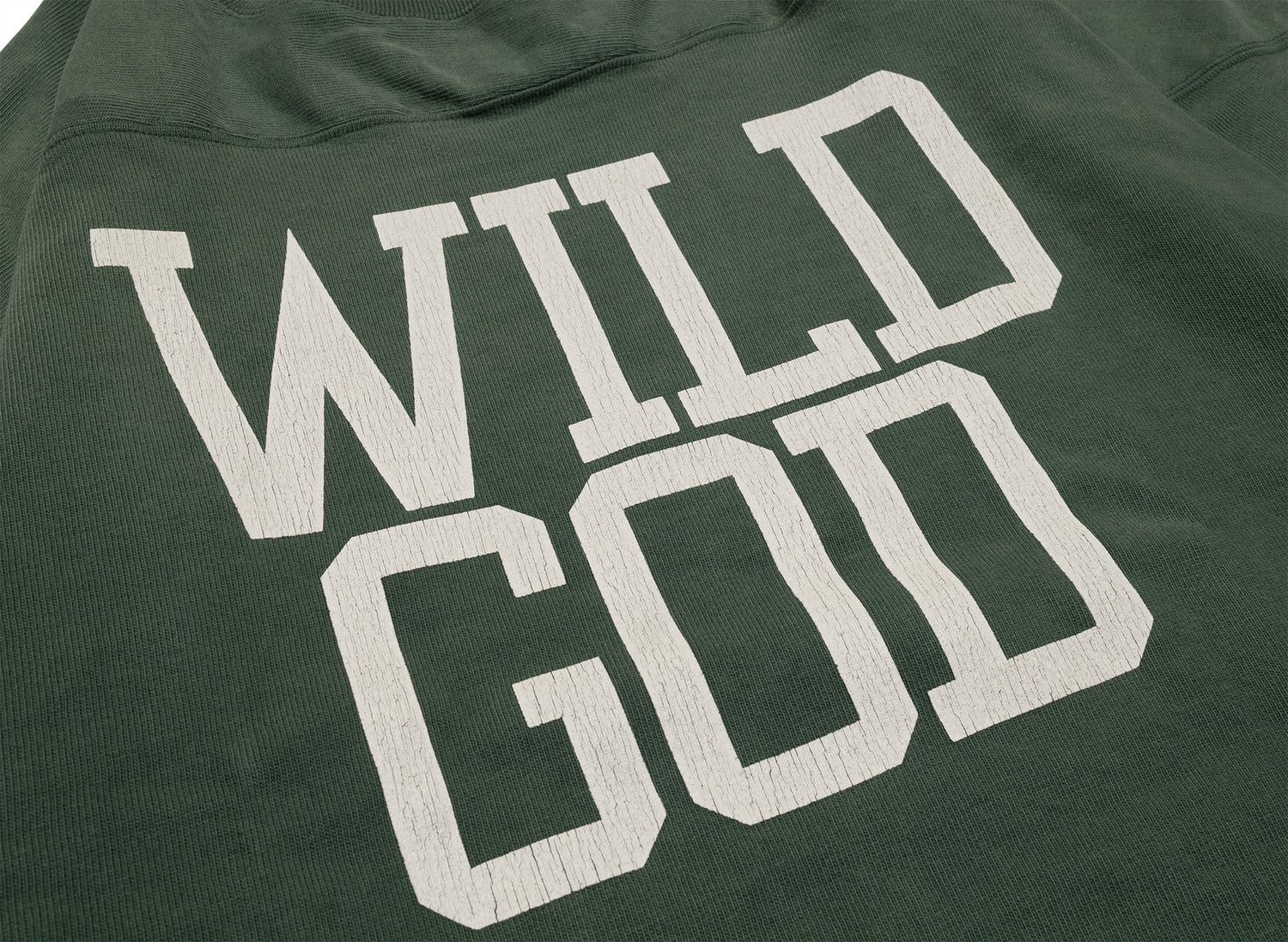 Saint Michael Football Sweat Wild God Tee in Green — view 4