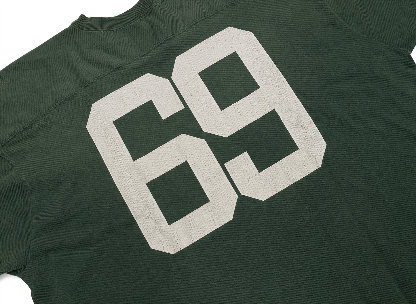 Saint Michael Football Sweat Wild God Tee in Green — view 5