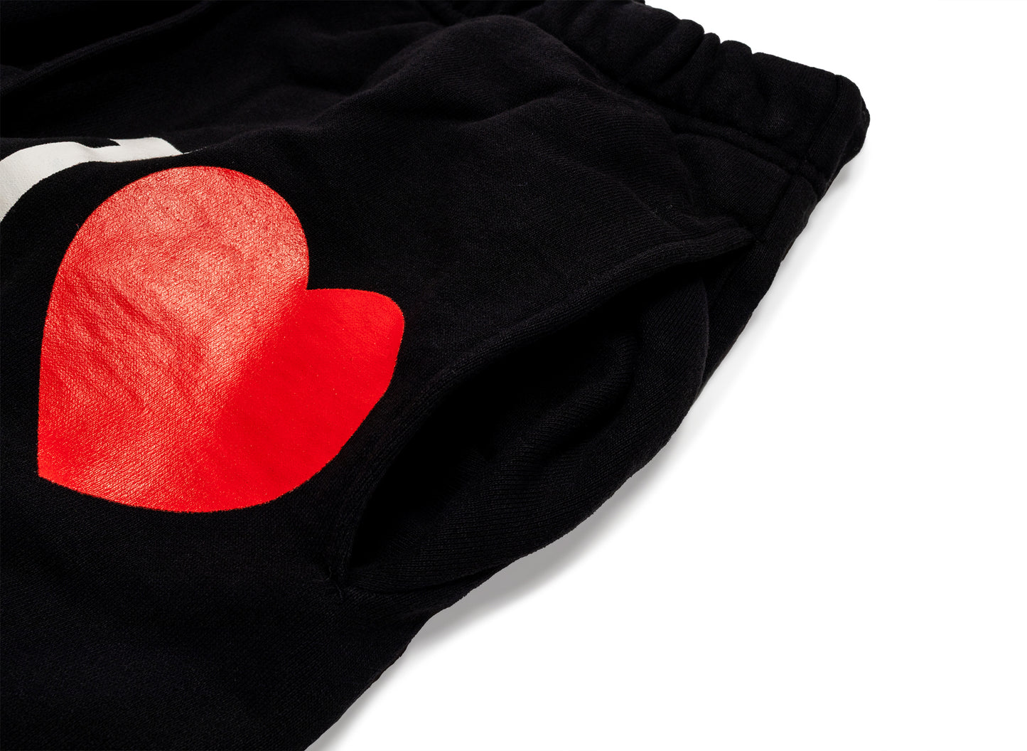 Saint Michael 'I Love Saint' Sweat Pants in Black — view 2