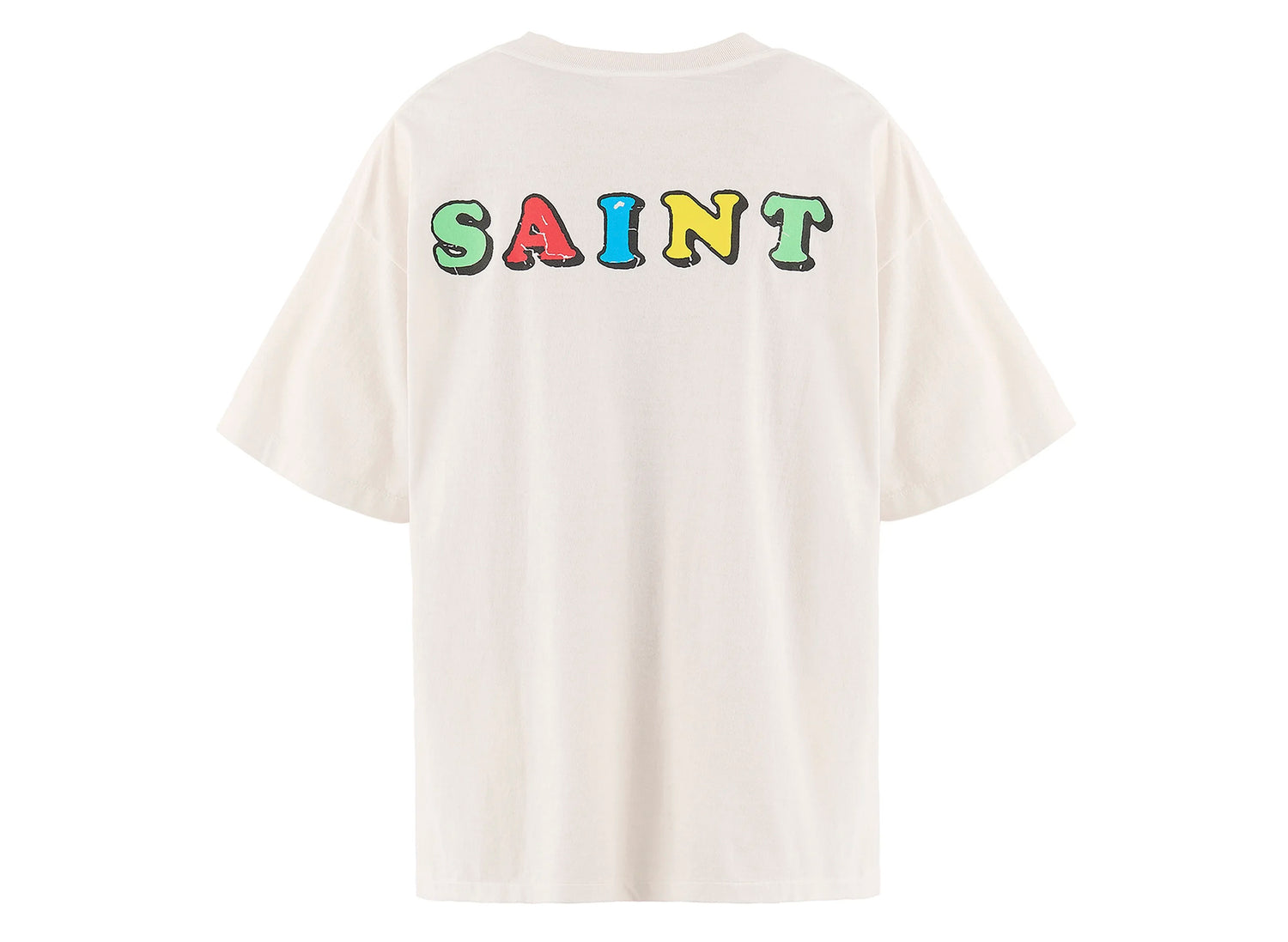 Saint Michael 'Jamie Reid' SS T-Shirt in White — view 2