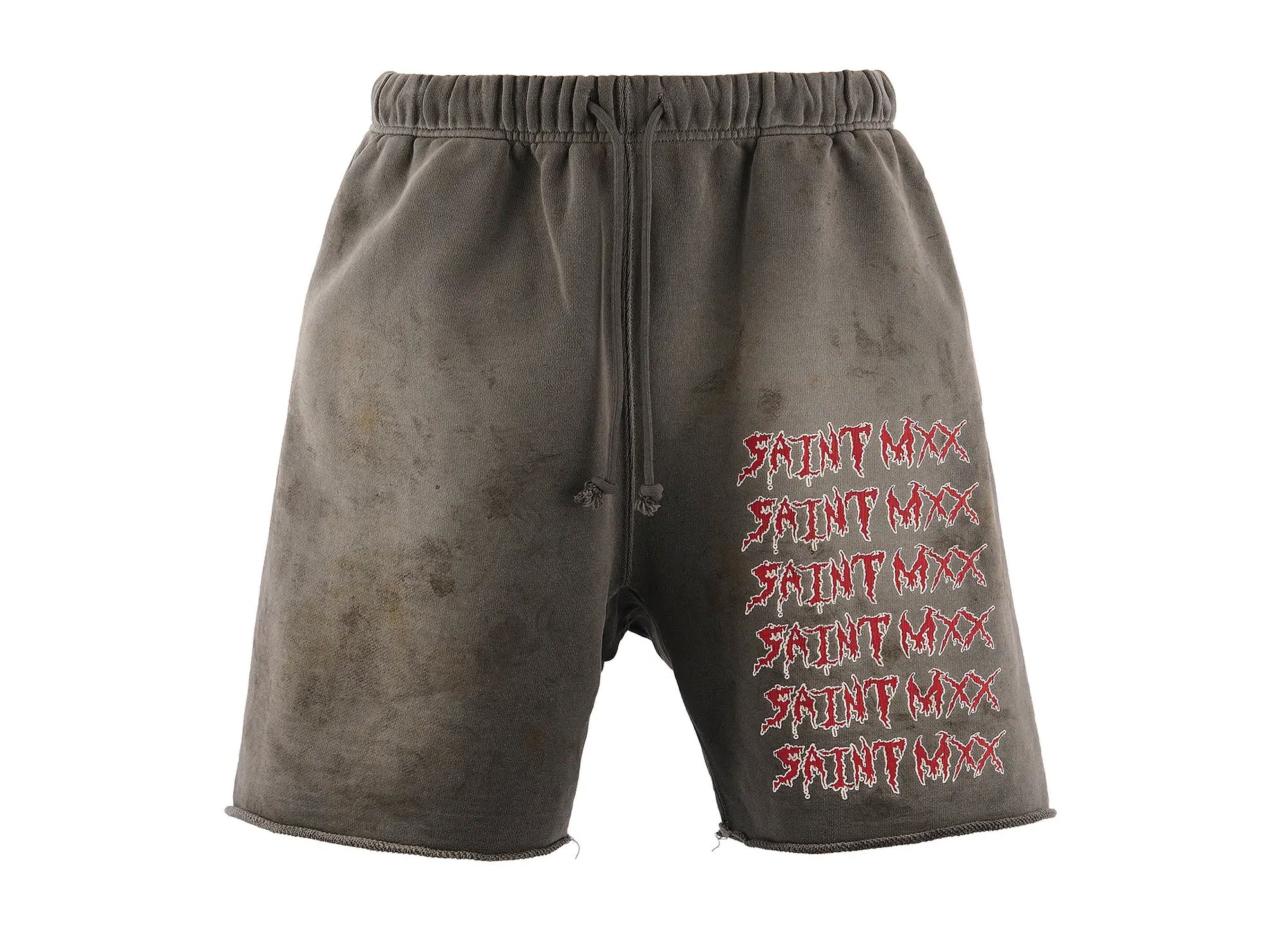 Saint Michael 'Saint Mxx' Sweat Shorts in Charcoal – Oneness Boutique