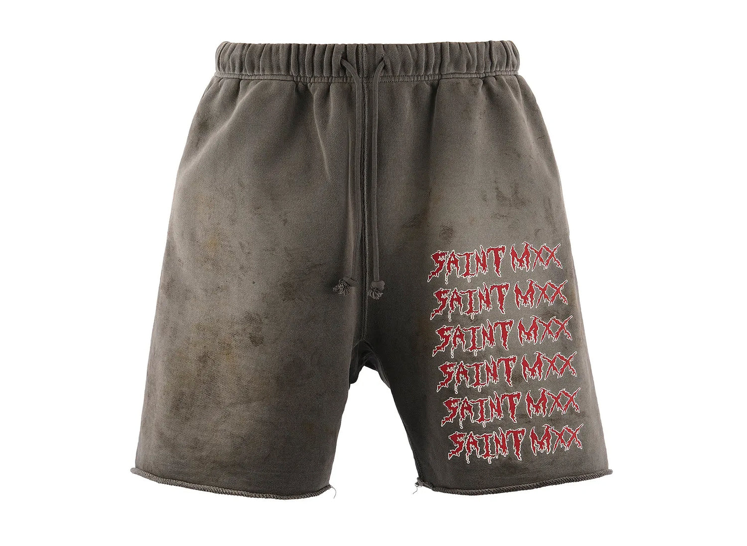 Saint Michael 'Saint Mxx' Sweat Shorts in Charcoal