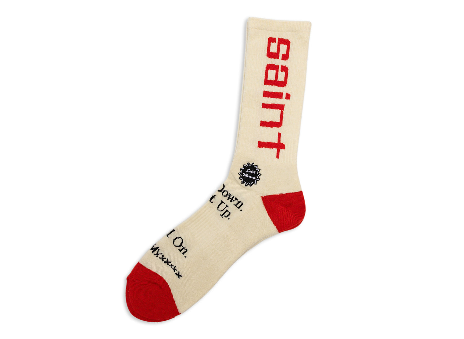 Saint Michael Sit Down Socks in Ecru - view 2