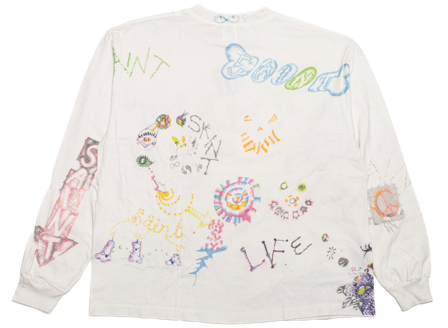 Saint Michael x Coco Star Sims COCO LS T-Shirt in White