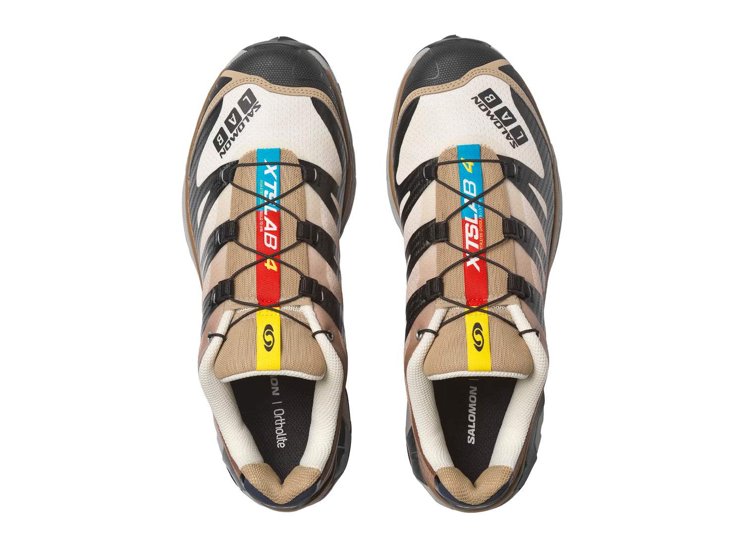 Salomon XT-4 OG in Black / Desert Tan – view 4