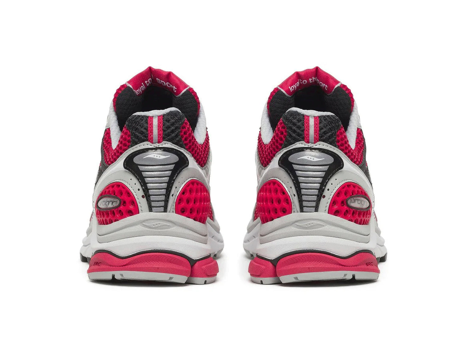Saucony Progrid Triumph 4 in Red / Grey — view 2