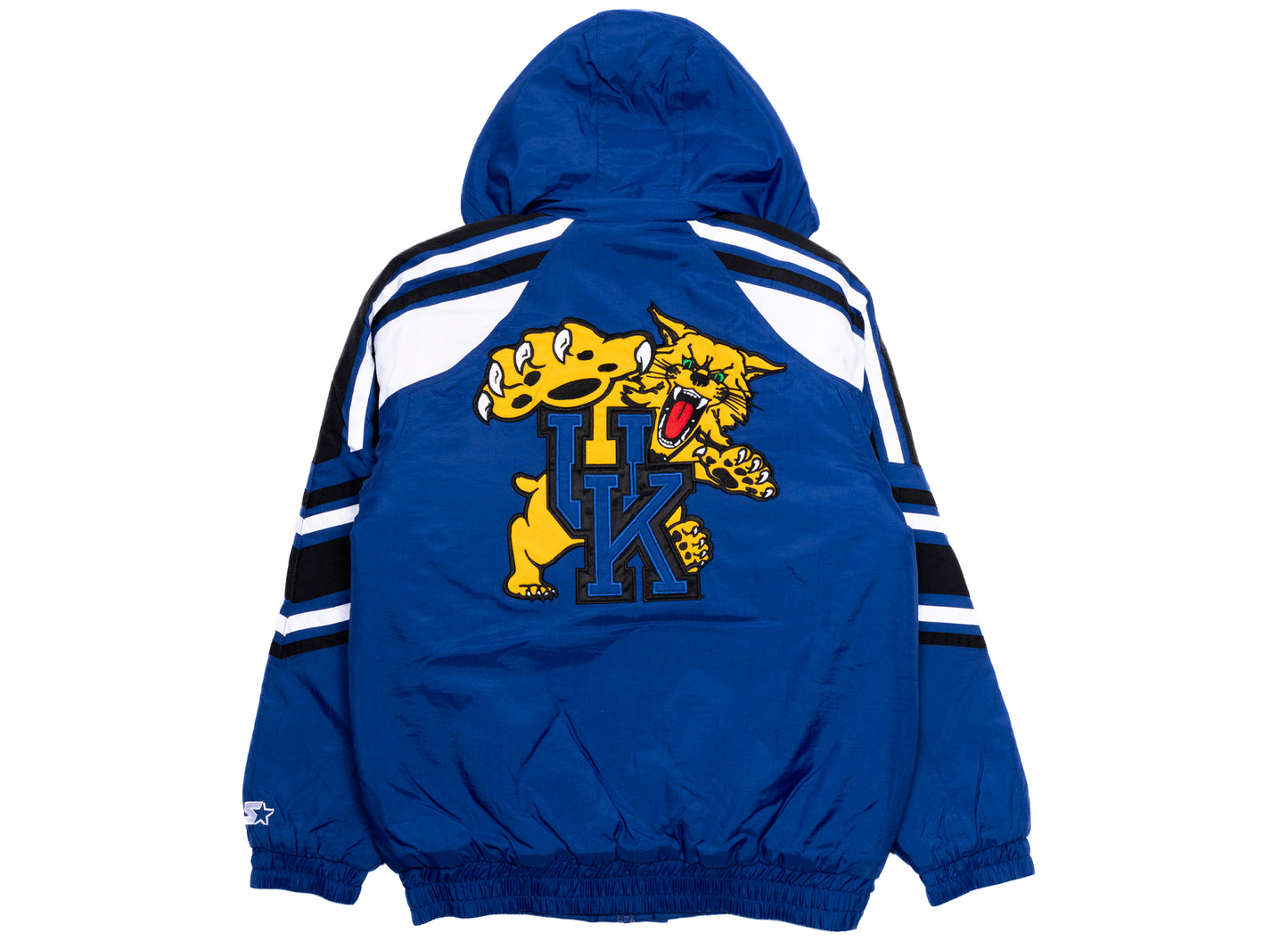 Starter Oneness Exclusive Kentucky Wildcats Nylon Varsity Jacket in Blue - view 3