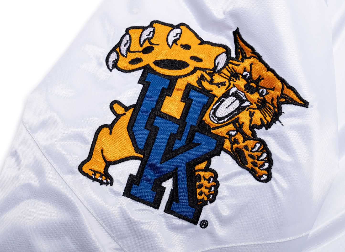 Starter Oneness Exclusive Kentucky Wildcats Poly Jacket in White - view 2