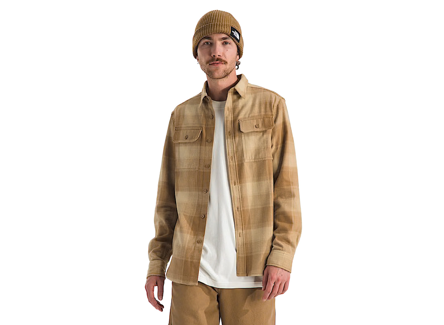 The North Face Arroyo Flannel Shirt in Plaid Utility Brown — view 2
