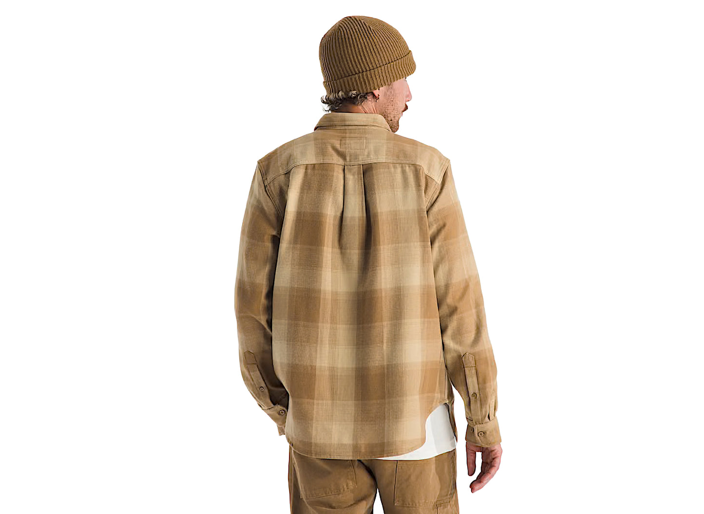 The North Face Arroyo Flannel Shirt in Plaid Utility Brown — view 4