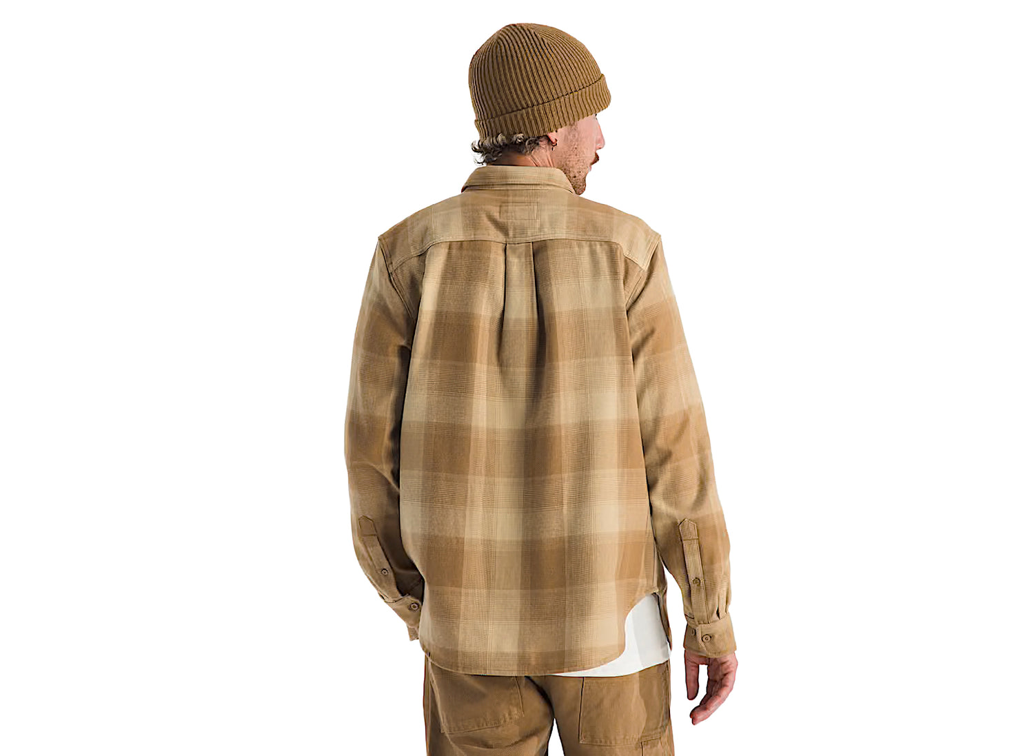 The North Face Arroyo Flannel Shirt in Plaid Utility Brown — view 4