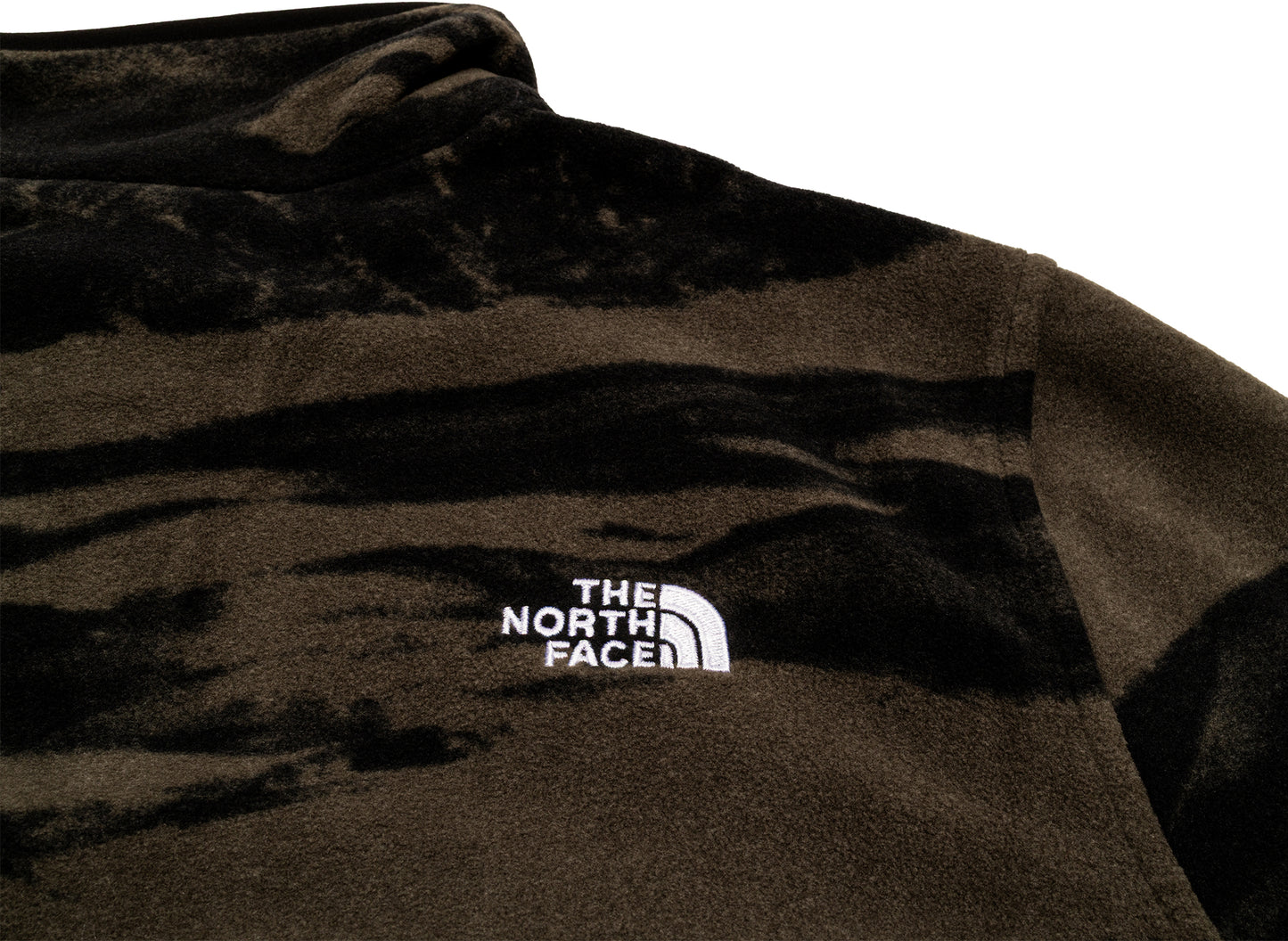 The North Face Glacier Fleece 1/4 Zip in New Taupe — view 3
