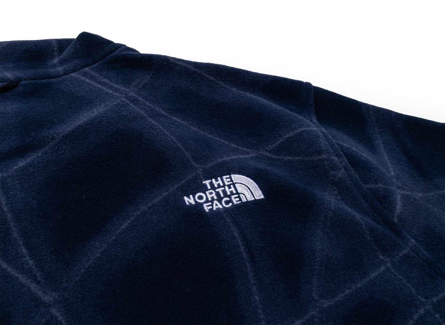 The North Face Glacier Fleece Jacket in Print Summit Navy - view 4