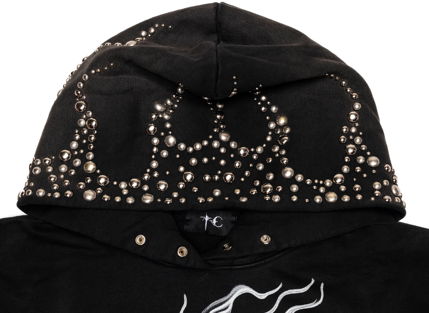 Thug Club Hotheaded Riding Skull Hoodie in Black