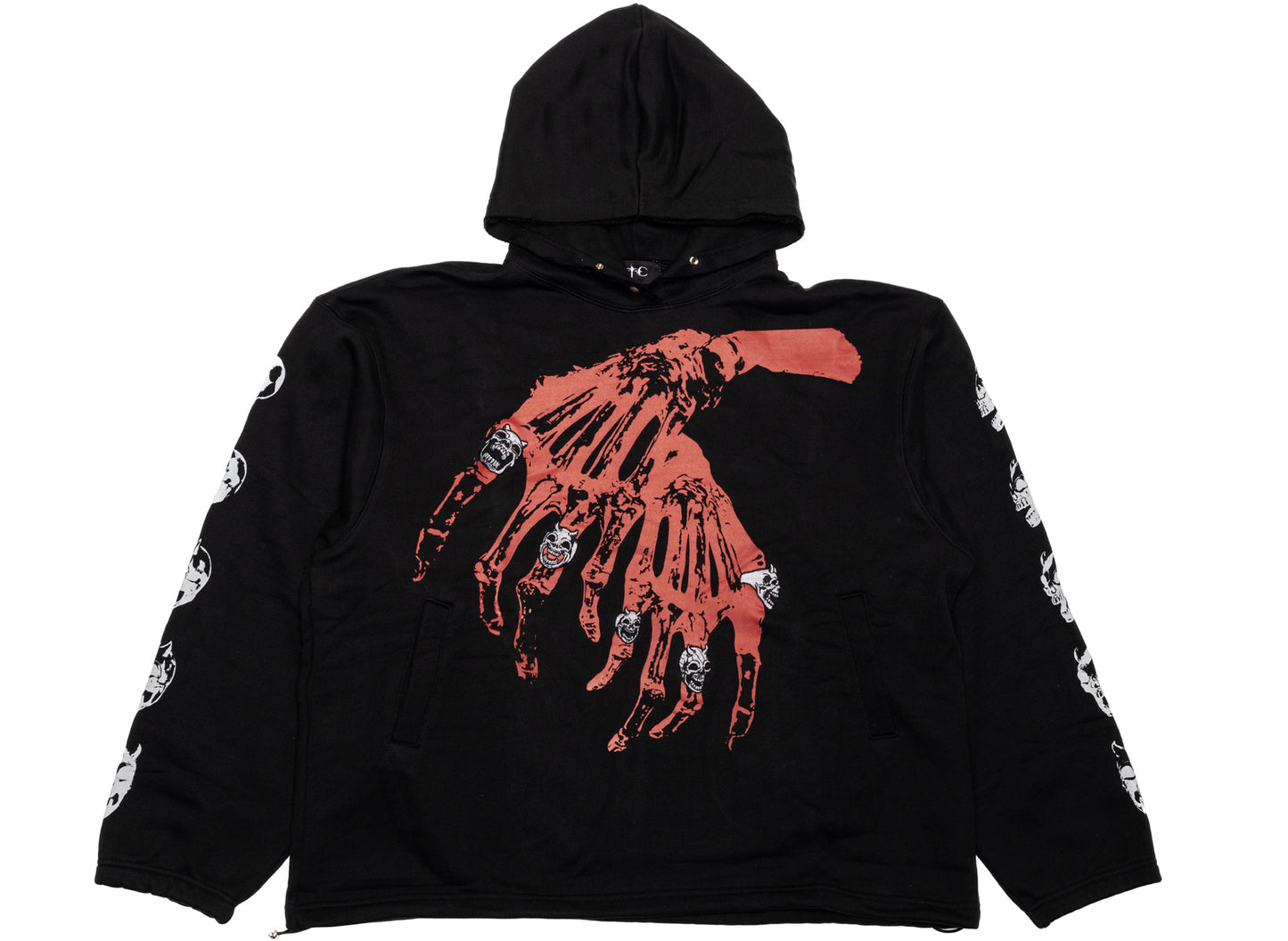 Thug Club TC Bone Cross Hoodie in Black