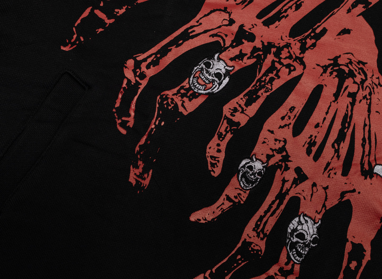 Thug Club TC Bone Cross Hoodie in Black