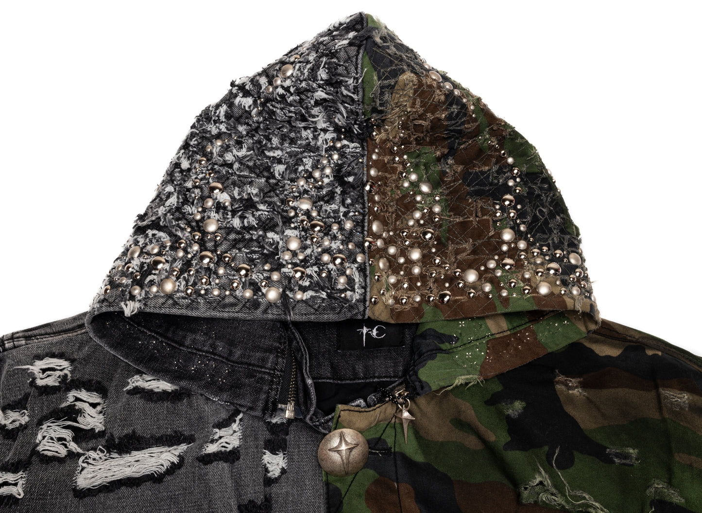 Thug Club TC Hothead M-65 Jacket in Camo / Black