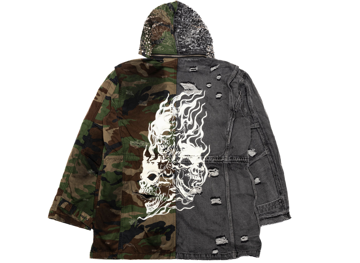 Thug Club TC Hothead M-65 Jacket in Camo / Black