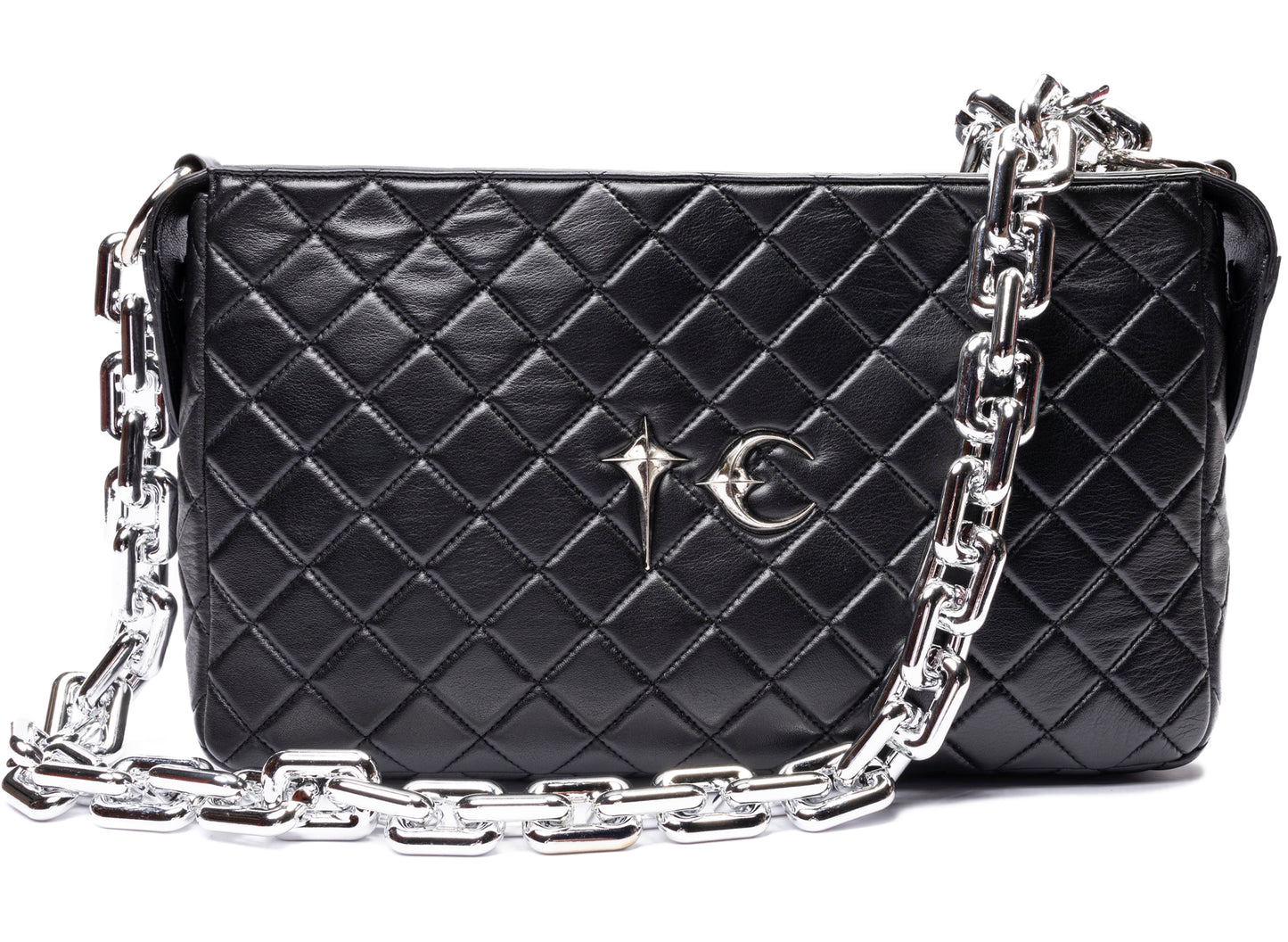 Thug Club TC Quilting Big Chain Bag in Black
