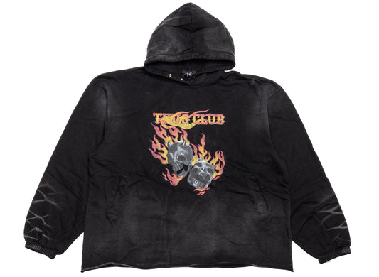 Thug Club TC Two Face Dirt Hoodie in Black