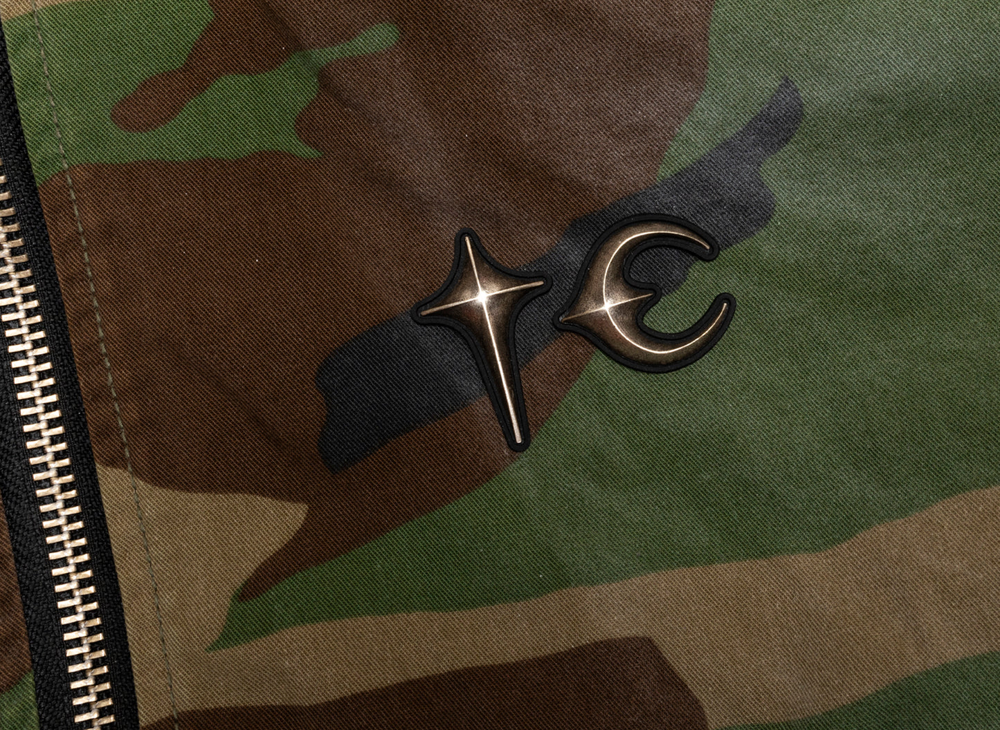 Thug Club Three Riding Skull Vintage Jacket in Camo