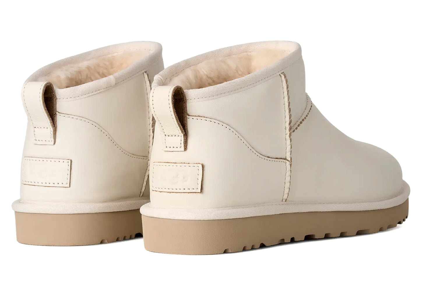 Ugg Classic Ultra Mini Contrast in Jasmine / White Pepper — view 2