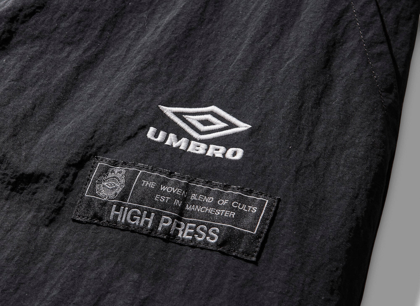 Umbro Antique Nylon Pants in Carbon Black — view 3