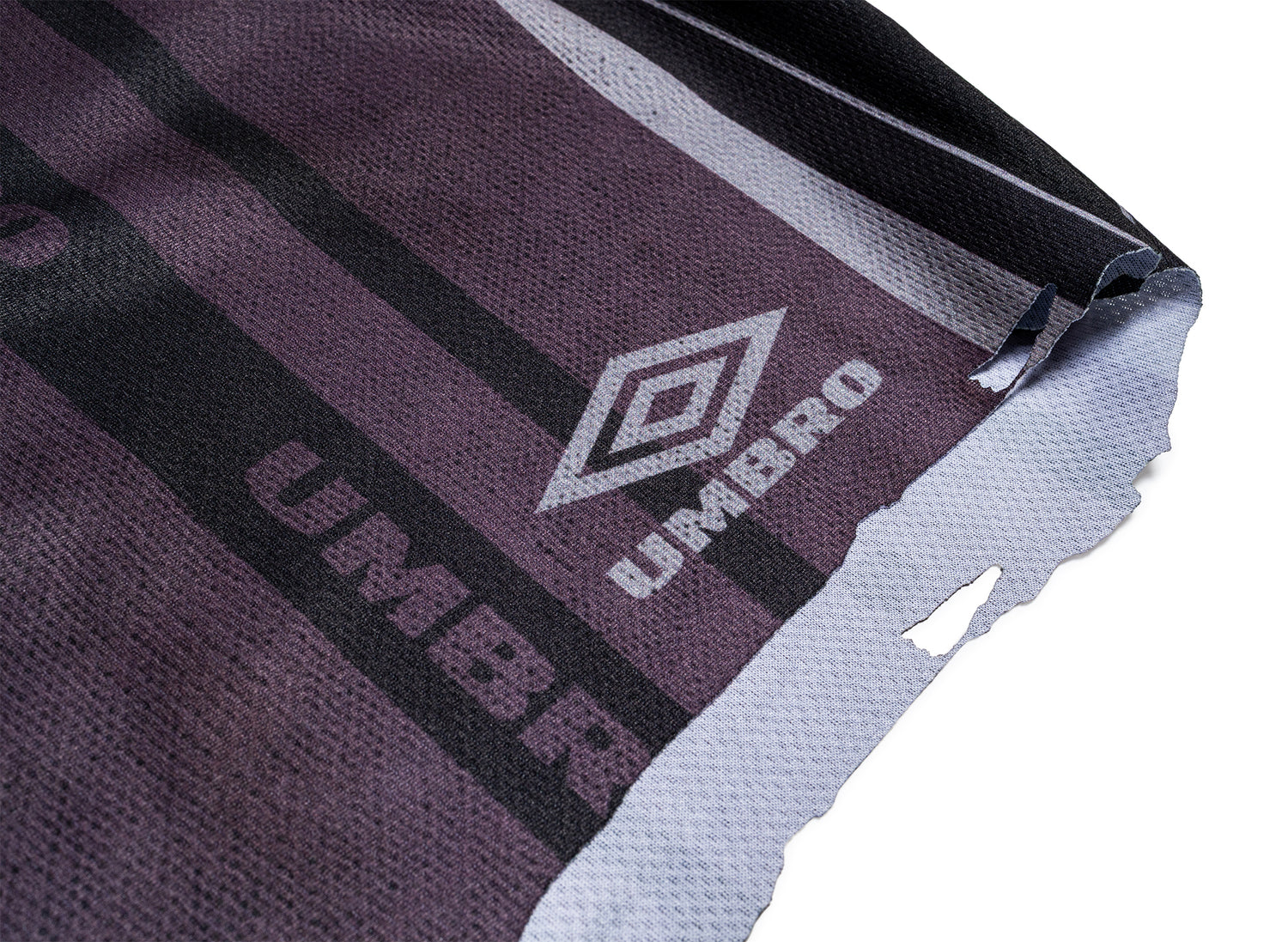 Umbro Distressed Shorts in Purple / Black — view 2