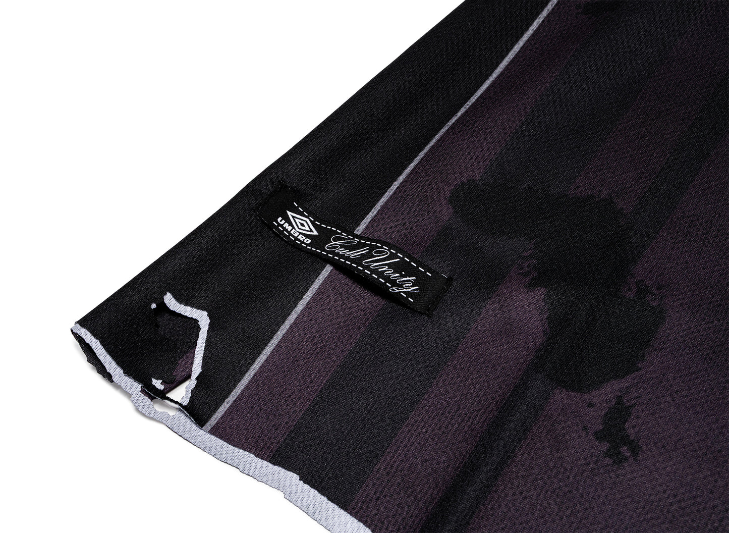 Umbro Distressed Spycam Polo in Purple / Black — view 2