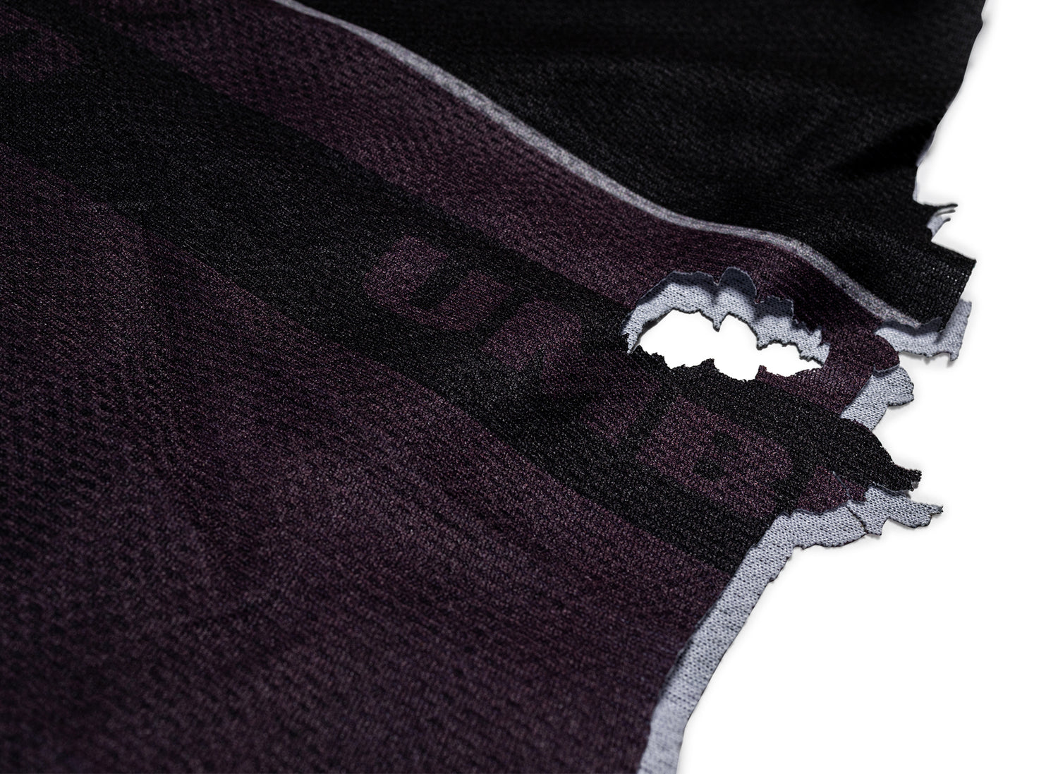 Umbro Distressed Spycam Polo in Purple / Black — view 3