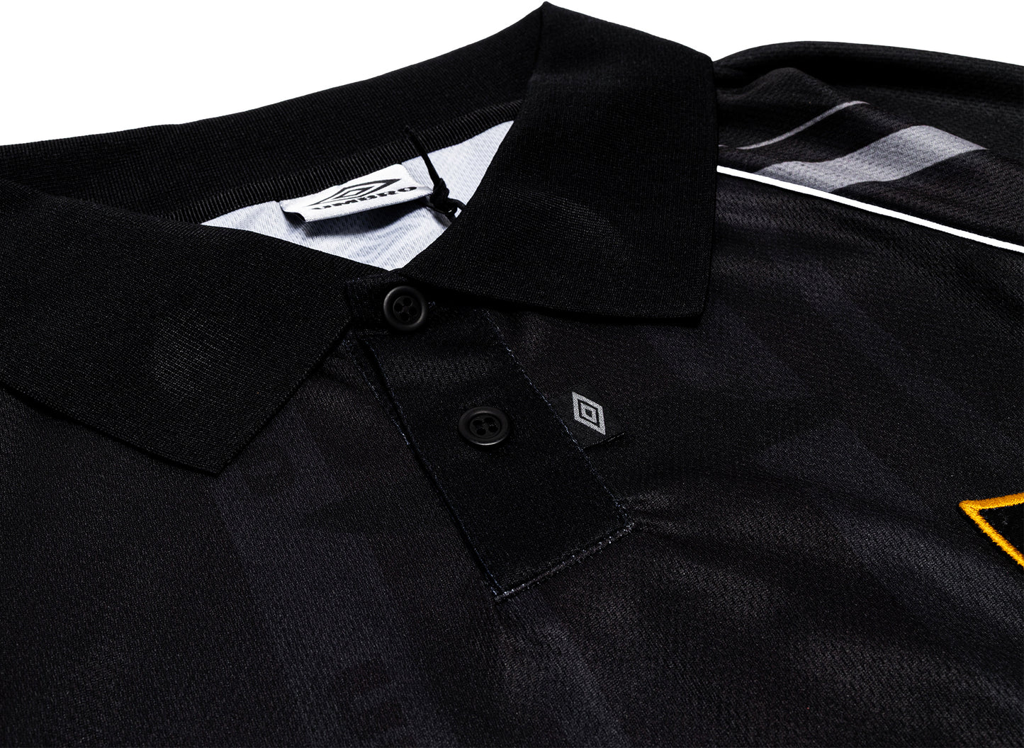 Umbro Distressed Spycam Polo in Purple / Black — view 4